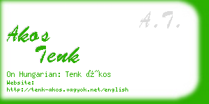 akos tenk business card